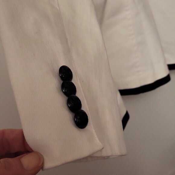 Ralph Lauren white denim Blazer M - Picture 7 of 7